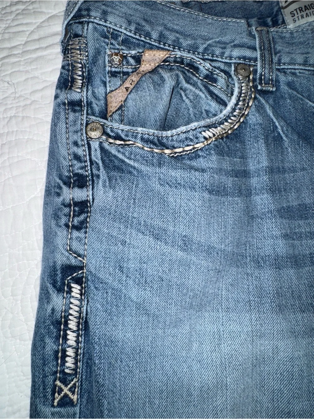 Ariat M5 Straight Fit Straight Leg Jeans Men’s 33x30 Western Denim Cowboy
